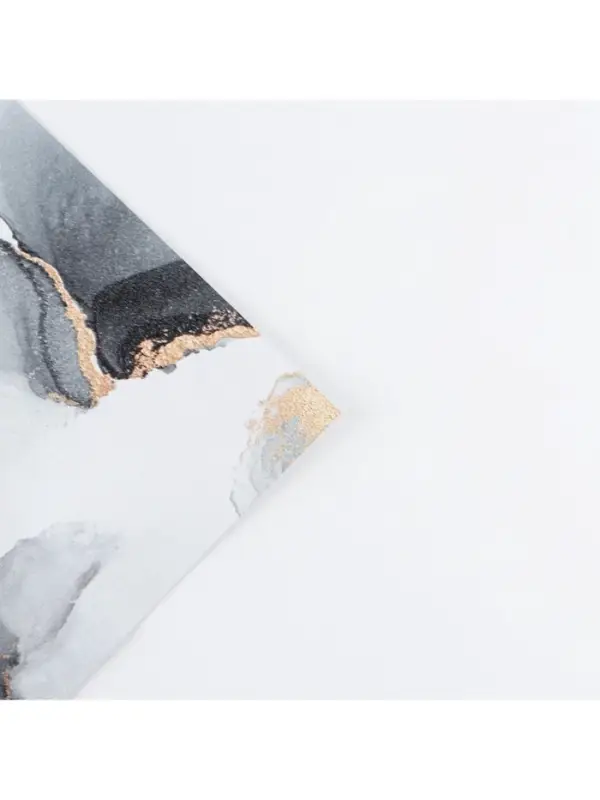 Бумага упаковочная глянцевая двухсторонняя «Тёмный мрамор», 70 х 100 см