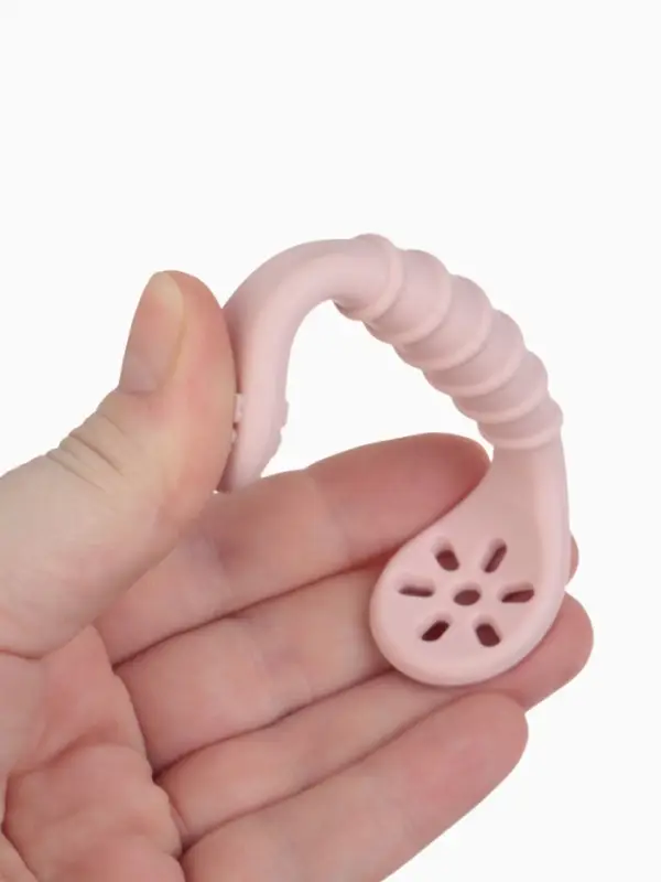 Ложка детская для прикорма, силикон, набор 3 шт., розовый M&B