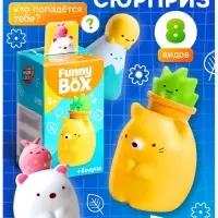 Игрушка - сюрприз Funny Box &laquo;Зверята&raquo;: фигурка, наклейки, МИКС