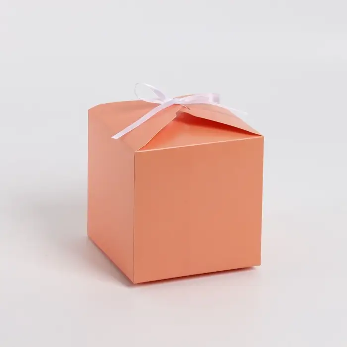 Коробка складная «Персиковая», 12 х 12 х 12 см Коробка складная «Персиковая», 12 х 12 х 12 см