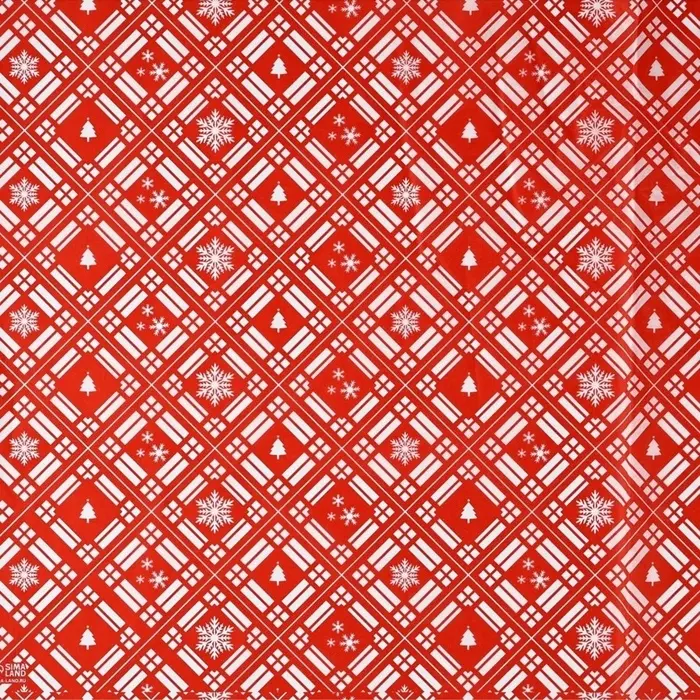 Упаковочная бумага на Новый год тишью &laquo;Тёплого праздника&raquo;, 50&times;70 см