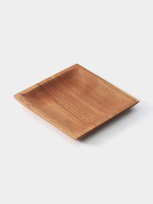Тарелка квадратная, 15&times;15&times;2 см, тиковое дерево