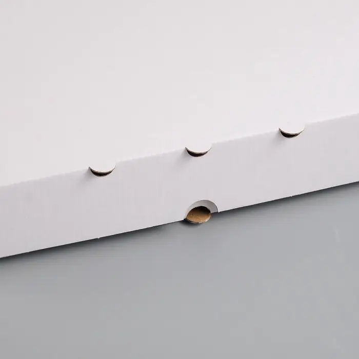 Коробка для пиццы, белая, 42&times;42&times;4.5 см