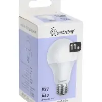 Лампа светодиодная Smartbuy, E27, A60, 11 Вт, 4000 К, свечение белое