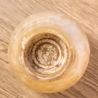 Подсвечник, d=4 см, 9&times;9&times;15 см, дерево джати, коричневый