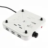 Плитка электрическая LHP-001, 1 конфорка, 1000 Вт, нагреватель спираль, белая