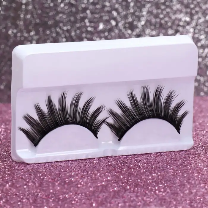 Ресницы накладные &laquo;Куколка&raquo;, 14 мм, без клея, чёрные