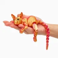 3Д - печатная игрушка &laquo;Кот Сфинкс&raquo;, подвижная, цвет МИКС