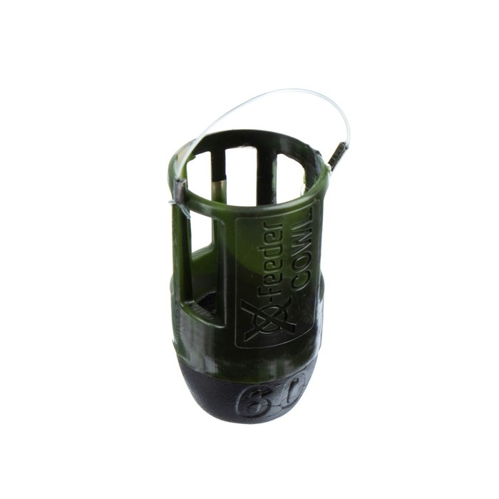 Груз-кормушка пластиковая X-FEEDER PL CAMO BULLET COWL M, цвет камо, 60 г, 35 мл Груз-кормушка пластиковая X-FEEDER PL CAMO BULLET COWL M, цвет камо, 60 г, 35 мл