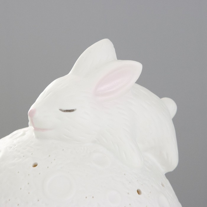 Настольная лампа Настольная лампа "Зайчик" Е14 40Вт белый 15х15х18 см