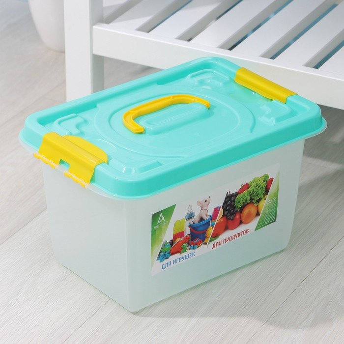 Бокс универсальный для игрушек и продуктов, 10 л, 35,9×24,2×21,1 см Бокс универсальный для игрушек и продуктов, 10 л, 35,9×24,2×21,1 см