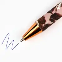 Ручка шариковая, синяя паста, автоматическая, 0.7 мм, пластик, софт-тач &laquo;Учитель №1&raquo;