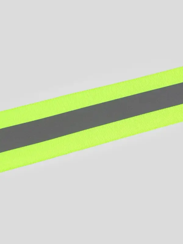 Светоотражающая лента-стропа, 40 мм, 5&plusmn;1 м, салатовая