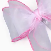Бант для волос на заколке розовый, Винкс