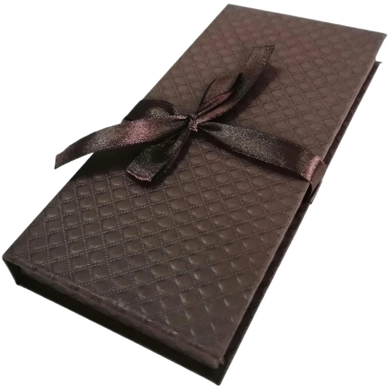 Конверт д/денег (коробка)с бантом,крафт бумага,172х83х16,коричн,Д10303П.034