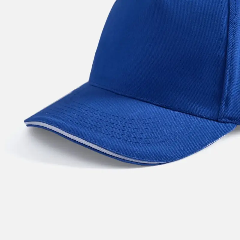 Бейсболка Long Beach, ярко-синяя с белым Бейсболка Long Beach, ярко-синяя с белым