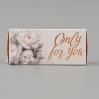Коробка подарочная с окном Only for you, 12&times;5.5&times;5.5 см, самосборная