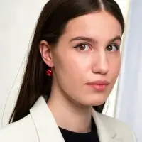 Серьги пластик &laquo;Майорика. Квадрат&raquo;, бордовые в серебре