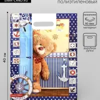 Пакет подарочный &laquo;Тедди&raquo;, полиэтиленовый с вырубной ручкой, 30&times;40 см, 60 мкм