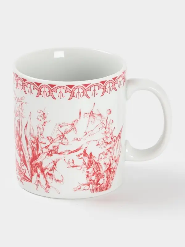 Кружка Дулевский фарфор «Райские ландыши», 300 мл, фарфор Кружка Дулевский фарфор «Райские ландыши», 300 мл, фарфор