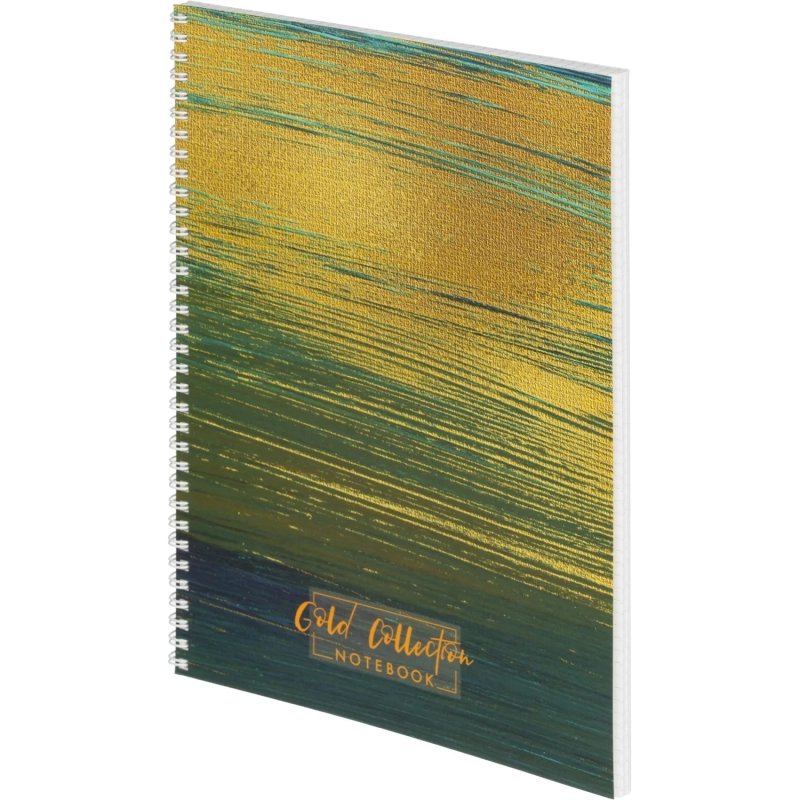 Бизнес-тетрадь А4 96л AttacheSelection Gold Collection клет,спир,карт,голуб