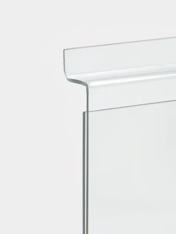 Ценникодержатель в эконом-панель, откидной, 10&times;13.5 см, прозрачный