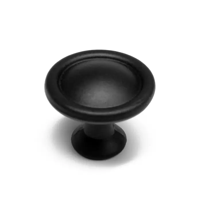 Ручка-кнопка ТУНДРА РК118BL, d=30 мм, черная Ручка-кнопка ТУНДРА РК118BL, d=30 мм, черная