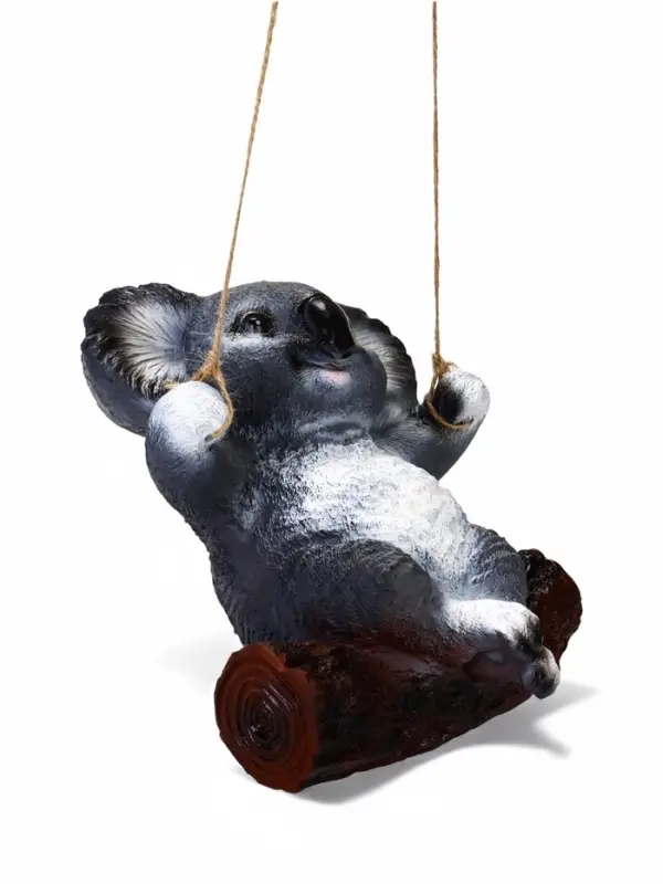 Садовая фигура из полистоуна &laquo;Коала на бревне&raquo;, подвесная, 25&times;15&times;24 см
