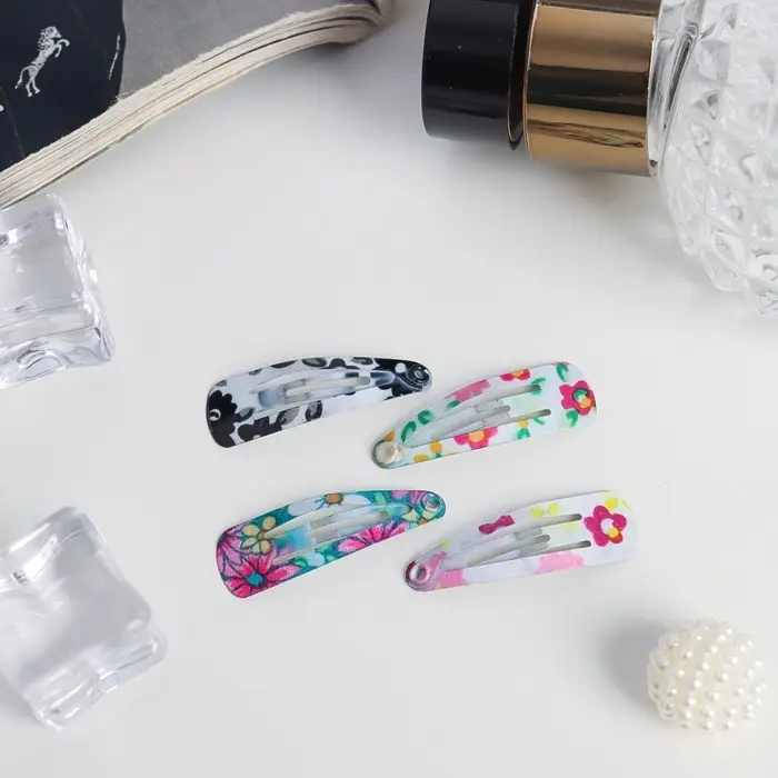 Невидимка для волос «Камилла», набор 12 шт., цветы, 3 см, МИКС