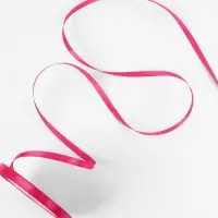 Лента атласная, 6 мм, 23&plusmn;1 м, ярко-розовая