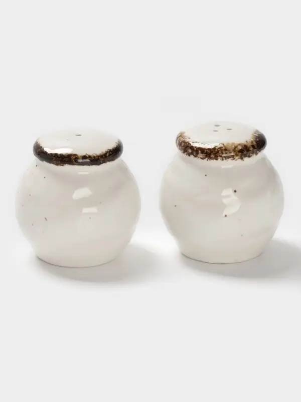 Набор для специй Magistro Alpine Frost, 2 предмета: перечница, солонка, 80 мл, 5&times;6 см, фарфор, белый