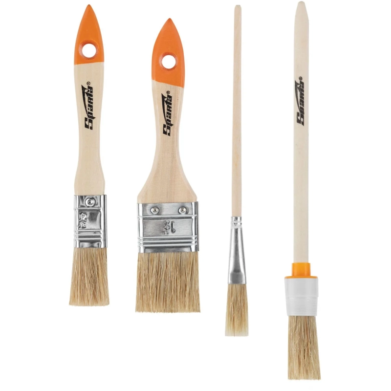 Кисть , 4 шт/уп (плоские 3/4, 1,5, круглые №1,№2.)// Sparta(841135)