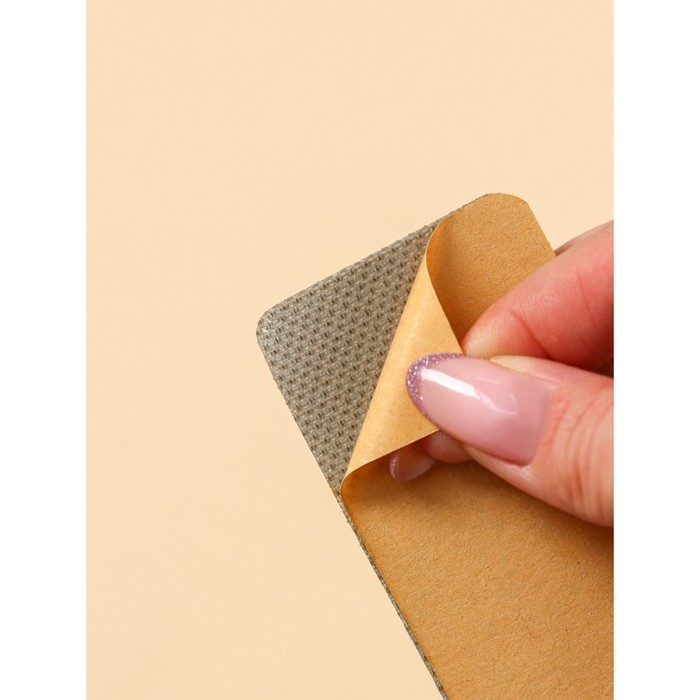 Ролик для одежды с велюровой щёткой, 55 листов, цвет белый с голубым