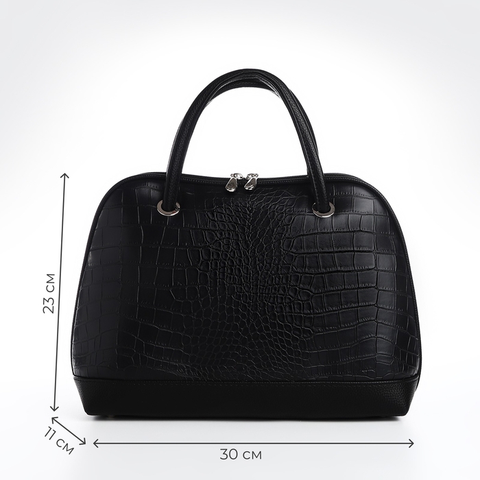 Сумка женская TEXTURA, тоут, средний размер, цвет чёрный