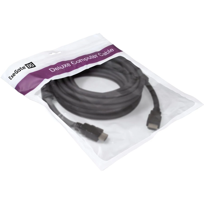 Кабель HDMI ExeGate EX-CC-HDMI2-5.0F 19M/19M, v2.0, 5м, 4K UHD, Ethernet