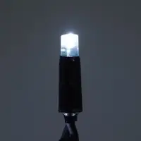 Гирлянда &laquo;Нить&raquo; 10 м, IP65, УМС, тёмная каучуковая нить, 100 LED, свечение белое, мерцание, 220 В