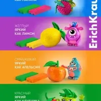 Пластилин 12 цветов ErichKrause &laquo;Ну, Погоди! Каникулы&raquo;, со стеком