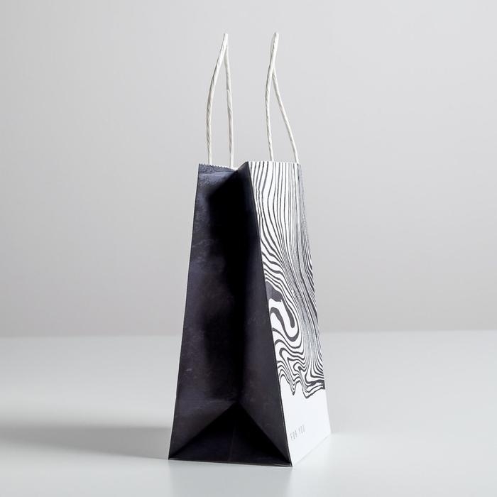 Пакет подарочный крафт, упаковка, «For you», 12 х 21 х 9 см Пакет подарочный крафт, упаковка, «For you», 12 х 21 х 9 см