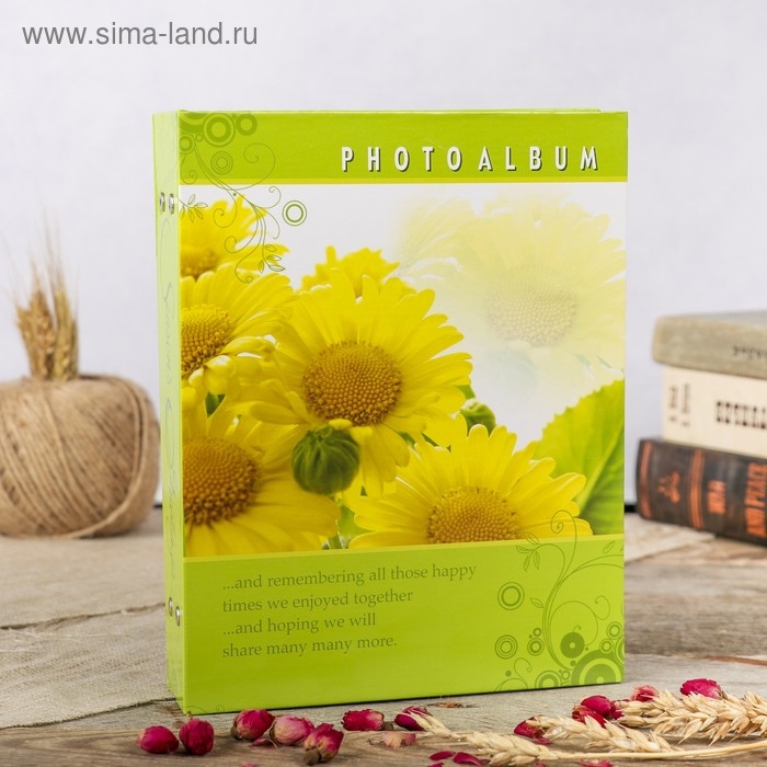 Фотоальбом на 200 фото 10х15 см Фотоальбом на 200 фото 10х15 см "Цветочная коллекция-2" МИКС