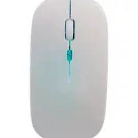 Мышь MB-2.4 беспроводная, оптическая, подсветка, 800-1600 dpi, USB, Bluetooth, белая