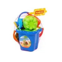 Набор игрушек для песочницы, 8 предметов: ведро, ситечко, совок, грабельки, лейка, формочки, МИКС