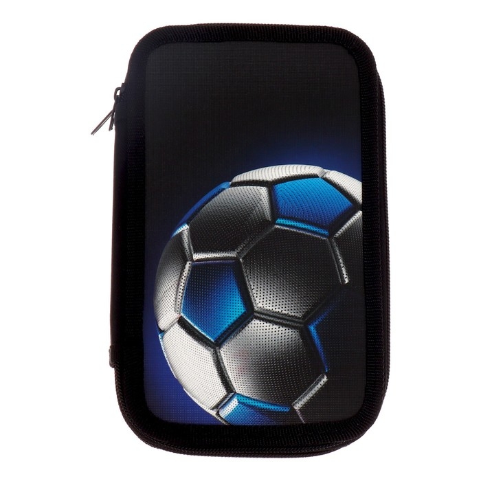 Пенал 2 секции, 125 х 205 х 40 мм, Calligrata 30П26/2 Пенал 2 секции, 125 х 205 х 40 мм, Calligrata 30П26/2 "Мяч футбол", ламинированный картон