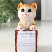Сувенир полистоун с блокнотом 20 листов "Рыжий котик" 6,5х5х11 см Сувенир полистоун с блокнотом 20 листов "Рыжий котик" 6,5х5х11 см