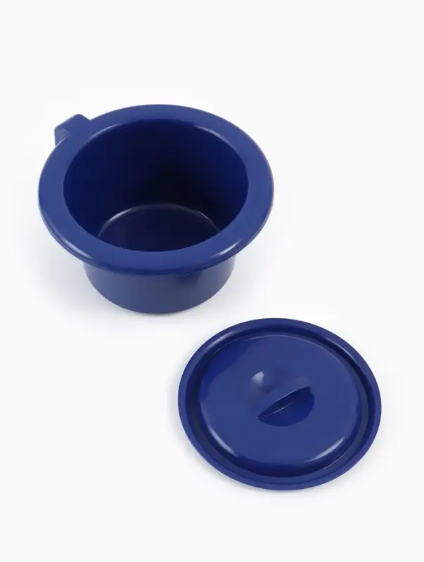 Горшок детский с крышкой, синий