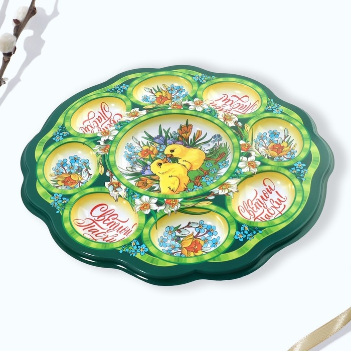 Пасхальная подставка на 8 яиц и кулич «Цыплята в цветах» на пасху, 24 х 25 см. Пасхальная подставка на 8 яиц и кулич «Цыплята в цветах» на пасху, 24 х 25 см.