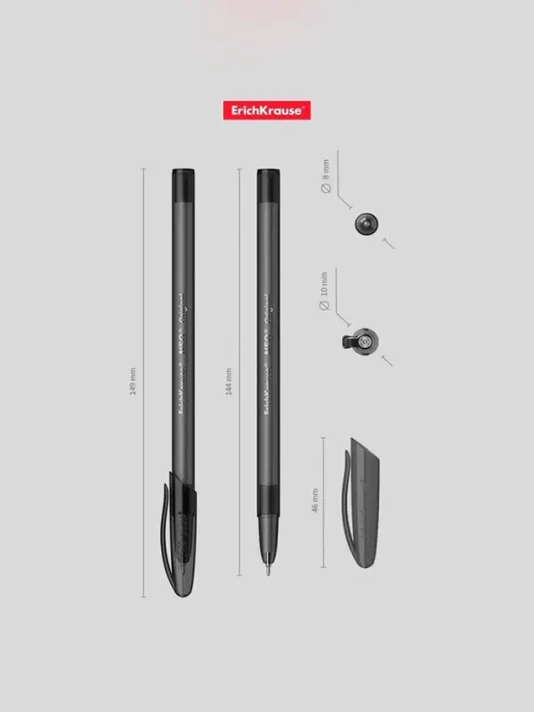 Ручка шариковая ErichKrause Neo Original, игольчатый узел 0.7 мм, чернила чёрные, супермягкое письмо, длина линии письма 1000 метров Ручка шариковая ErichKrause Neo Original, игольчатый узел 0.7 мм, чернила чёрные, супермягкое письмо, длина линии письма 1000 метров