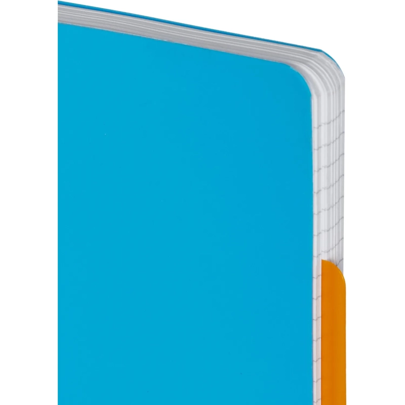 Бизнес-тетрадь А4,140 л,пласт обл, с разд,спир,ATTACHE FANTASY,голуб