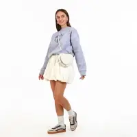 Сумка женская кросс-боди на молнии, в форме сердца, 20&times;5&times;16 см, белая