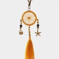 Брелок ловец снов, 17 см, золотистый Брелок ловец снов, 17 см, золотистый