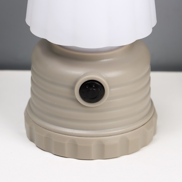 Ночник Ночник "Мини" LED 3Вт от батареек 3хААА серо-белый 6,5х6,5х11,5 см RISALUX